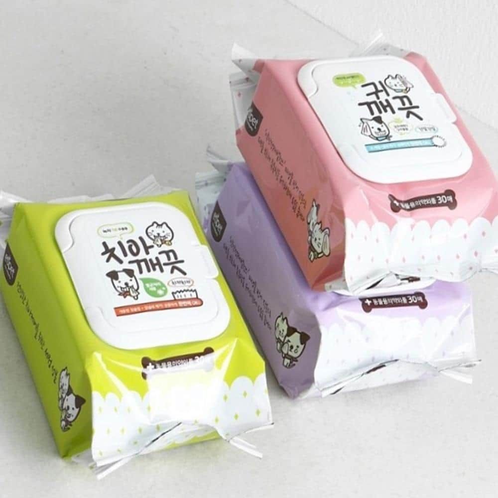 [리뷰] 고양이 티슈 30매 세정 휴대용 강아지 귀깨끗 구매 포인트 정리
